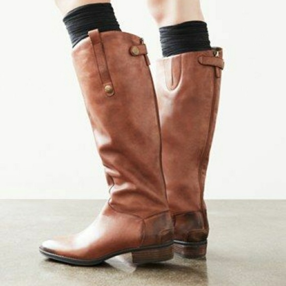 penny leather riding boot sam edelman